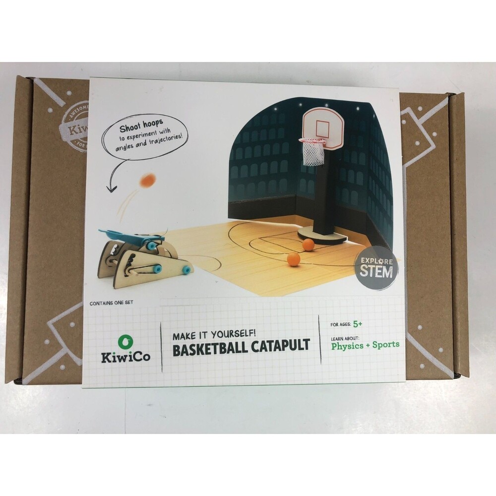 KiwiCo Basketball Catapult STEM Kit - Build & Learn Physics & Projectile Motion